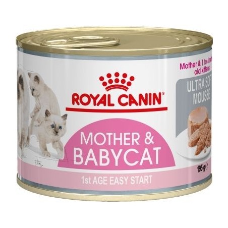 Mother & Babycat Ultra Soft Mousse 12x195gr - Royal Canin