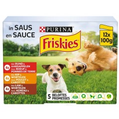 Adult 5Promesses Au poulet, boeuf et à l'agneau en sauce 12x100gr - Friskies 12411457 Purina 6,50 € Ornibird