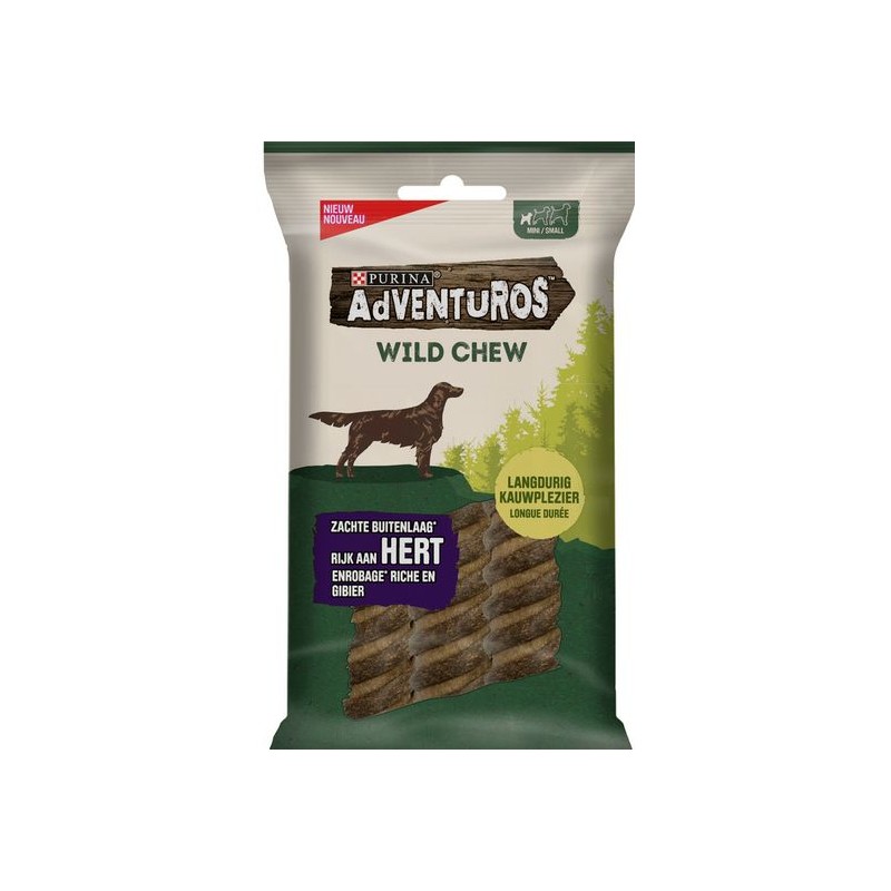 Adventuros Wild Chew pour chien de petite taille Au gibier 150gr - Purina