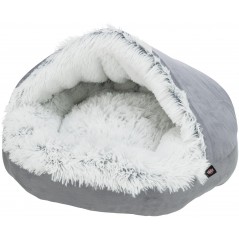 Lit cachette Harvey Gris/Blanc 80x55cm - Trixie à 50,00 € - Trixie - 38036 - Paniers