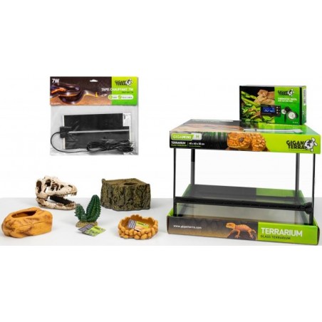 Kit Gecko Leopard Juvenile 40x40x30cm - Giganterra à 208,95 € - Giganterra - G04-00430 - Terrariophilie