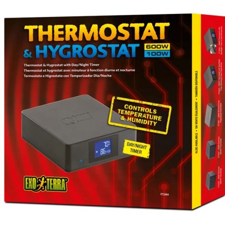 Thermostat Hygrostat 600w - Exo Terra à 190,00 € - Exo Terra - PT2464 - Thermomètres et hygromètres