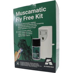 Kit de diffusion automatique d’insecticides Muscamatic Fly Free - Armosa à 59,45 € - ARMOSA - 2IN005002 - Diffuseur automatique