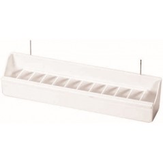 Mangeoire à crochets avec grille 30cm, blanc - 2G-R à 2,95 € - 2G-R - ART-052W - Mangeoires