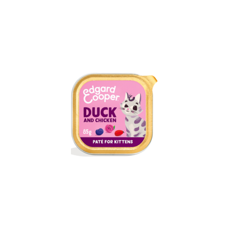 Patée pour kitten Canard et poulet 85gr - Edgard & Cooper à 1,30 € - Edgard & Cooper - 641084 - Edgard & Cooper