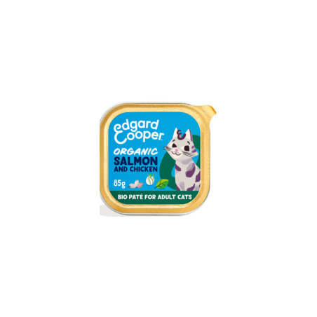 Patée pour chat Organic Saumon et poulet 85gr - Edgard & Cooper à 1,50 € - Edgard & Cooper - 641152 - Edgard & Cooper