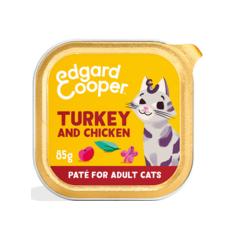 Patée pour chat Dinde et poulet 85gr - Edgard & Cooper à 1,30 € - Edgard & Cooper - 641121 - Edgard & Cooper