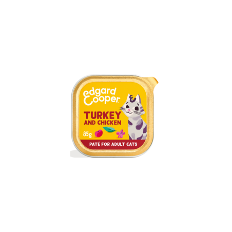 Patée pour chat Dinde et poulet 85gr - Edgard & Cooper à 1,30 € - Edgard & Cooper - 641121 - Edgard & Cooper