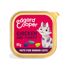 Patée pour chat Senior Poulet et Dinde 85gr - Edgard & Cooper à 1,30 € - Edgard & Cooper - 641176 - Edgard & Cooper