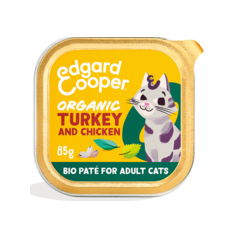 Patée pour chat Organic Dinde et poulet 85gr - Edgard & Cooper à 1,50 € - Edgard & Cooper - 641169 - Edgard & Cooper