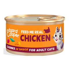 Morceaux en sauce pour Chat Poulet 85gr - Edgard & Cooper à 1,50 € - Edgard & Cooper - 640629 - Edgard & Cooper