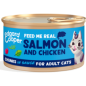 Morceaux en sauce pour Chat Saumon et Poulet 85gr - Edgard & Cooper