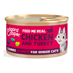 Morceaux en sauce pour Chat Senior Poulet et Dinde 85gr - Edgard & Cooper 640667 Edgard & Cooper 1,50 € Ornibird