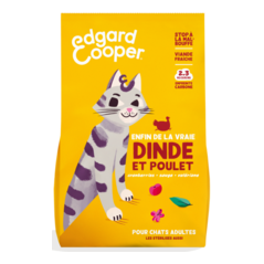 Croquettes Chat Dinde et poulet 2kg - Edgard & Cooper à 25,00 € - Edgard & Cooper - 40476 - Edgard & Cooper