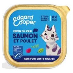 Patée pour chat MSC Saumon et poulet 85gr - Edgard & Cooper à 1,30 € - Edgard & Cooper - 641114 - Edgard & Cooper