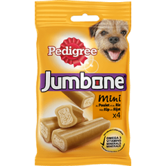 Jumbone MINI au Poulet pour Petits Chiens 4pcs - Pedigree à 3,49 € - Pedigree - 409137 - Pedigree