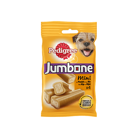 Jumbone MINI au Poulet pour Petits Chiens 4pcs - Pedigree à 3,49 € - Pedigree - 409137 - Pedigree