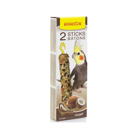 2 Sticks Grandes Perruches Noix de coco - Benelux 16254 Kinlys 1,90 € Ornibird