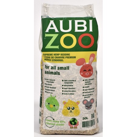 Paille de chanvre 30L - Aubi Zoo à 9,55 € - Grizo - 206140 - Couvre-sols