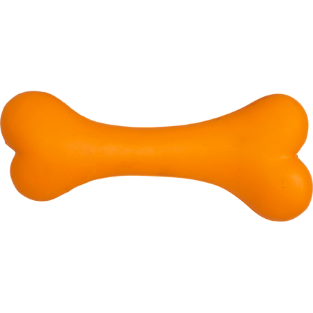 Os à la saveur d'arachide 21,4cm Orange à 13,00 € - Pet Solutions - 49/5068 - Jouets latex, vinyl & caoutchouc