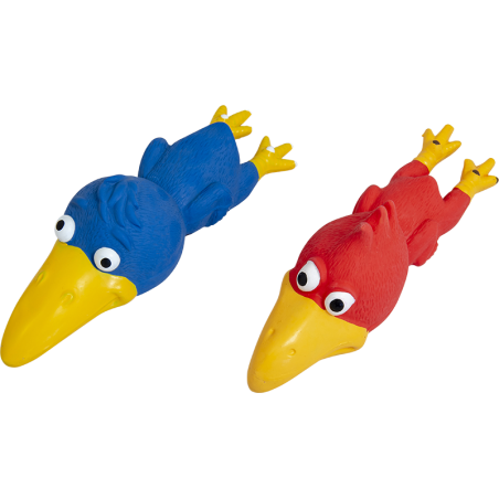 Oiseau en latex 23,5cm à 8,40 € - Pet Solutions - 49/2056 - Jouets latex, vinyl & caoutchouc