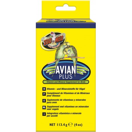 Avian Plus Complément de vitamines et de minéraux 113gr à 11,05 € -  - A37-4E - Vitamines et Compléments