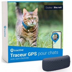 Collier GPS pour chats Tractive GPS CAT 4 Bleu nuit à 50,40 € - Tractive - TRAMINDB - Colliers