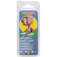 Bagues élastiques E-Z par 50 pièces - Taille: 4.5mm - Couleur: Blanc à 6,50 € - Rings 4 Wings - 880ERR45-White - 4,5 mm