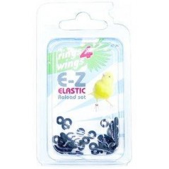 Bagues élastiques E-Z par 50 pièces - Taille: 4.5mm - Couleur: Noir 880ERR45-Noir Rings 4 Wings 6,50 € Ornibird