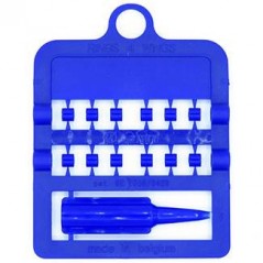 Bagues fendues E-Z par 12 pièces - Taille: 2.5 mm - Couleur: Bleu Foncé à 2,00 € - Rings 4 Wings - 850SR25-Baltic Blue - 2,5 mm