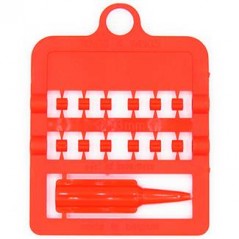 Bagues fendues E-Z par 12 pièces - Taille: 2.5 mm - Couleur: Rouge à 2,00 € - Rings 4 Wings - 850SR25-Red - 2,5 mm