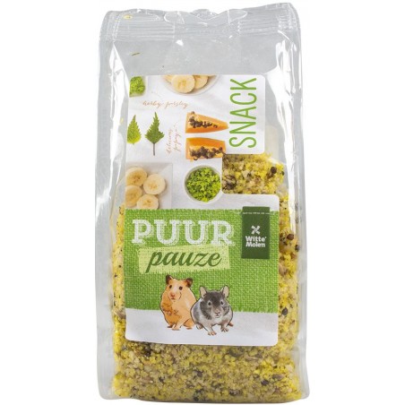 Puur Pauze Collation Hamster Banane, Papaye, Persil et ortie 100gr - Witte Molen à 1,95 € - Witte Molen - 654831 - Snacks aux...