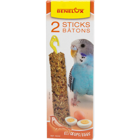 2 Sticks Perruches Oeufs - Benelux à 1,90 € - Benelux - 16242 - Snacks