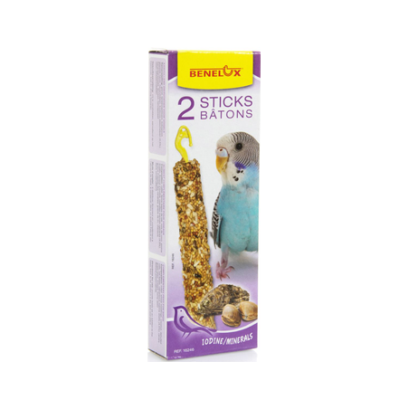 2 Sticks Perruches Iodine/Minerals - Benelux à 1,90 € - Benelux - 16246 - Snacks