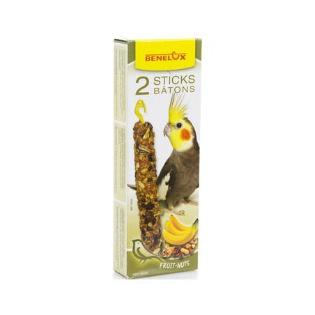 2 Sticks Grandes perruches Noix/Banane - Benelux 16252 Benelux 1,90 € Ornibird