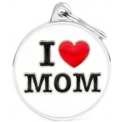 Médaille Cercle " I Love Mom " à 18,90 € - My Family - CH17LOVEMOM - Médaille pour gravure