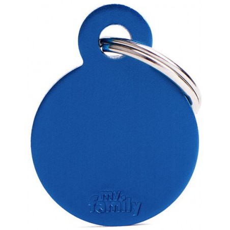 Médaille Basic Cercle Petit Aluminium Bleu à 10,90 € - My Family - MFB13 - Médaille pour gravure