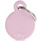 Médaille Basic Cercle Petit Aluminium Rose