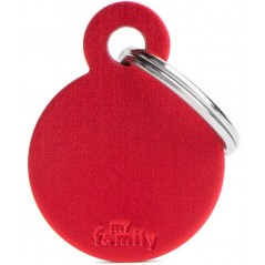 Médaille Basic Cercle Petit Aluminium Rouge à 10,90 € - My Family - MFB15 - Médaille pour gravure