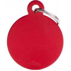 Médaille Basic Cercle Grand Aluminium Rouge à 11,90 € - My Family - MFB20 - Médaille pour gravure