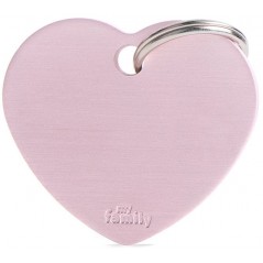 Médaille Basic Coeur Grand Aluminium Rose MFB29 My Family 11,90 € Ornibird