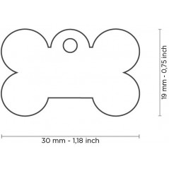 Médaille Basic Os Petit Aluminium Vert à 10,90 € - My Family - MFB37 - Médaille pour gravure