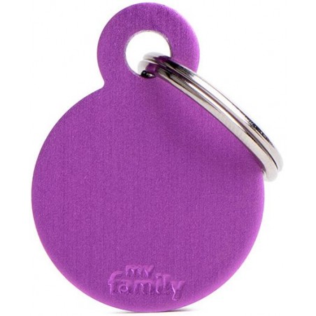 Médaille Basic Cercle Petit Aluminium Violet à 10,90 € - My Family - MFB56 - Médaille pour gravure