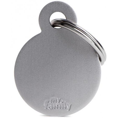 Médaille Basic Cercle Petit Aluminium Gris MFB57 My Family 10,90 € Ornibird