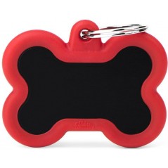 Médaille Gomme Os Aluminium Noir/Rouge HTA01REDMP My Family 16,90 € Ornibird