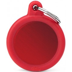 Médaille Gomme Cercle Aluminium Rouge/Rouge à 16,90 € - My Family - HTA04RED - Médaille pour gravure