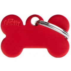 Médaille Basic Os Petit Aluminium Rouge à 10,90 € - My Family - MFB05 - Médaille pour gravure