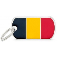 Médaille Drapeau Belgique à 18,90 € - My Family - FLBEL01 - Médaille pour gravure