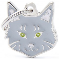 Médaille Chat Maine Coon Silver à 18,90 € - My Family - MF39 - Médaille pour gravure