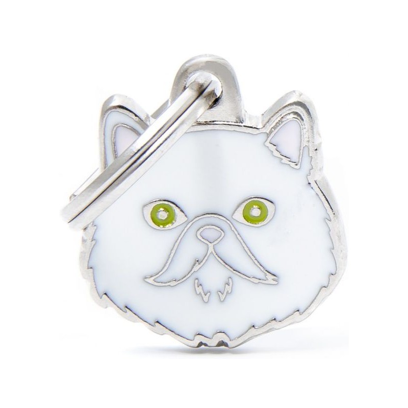 Médaille Chat Persan Blanc